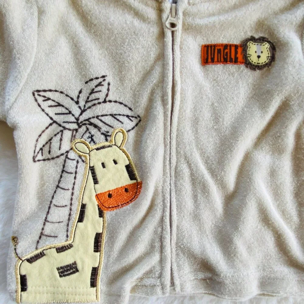 Boy Clothing Summer Bundle Safari Bodysuits Shorts Swim Coverup 3-6M 6-pieces